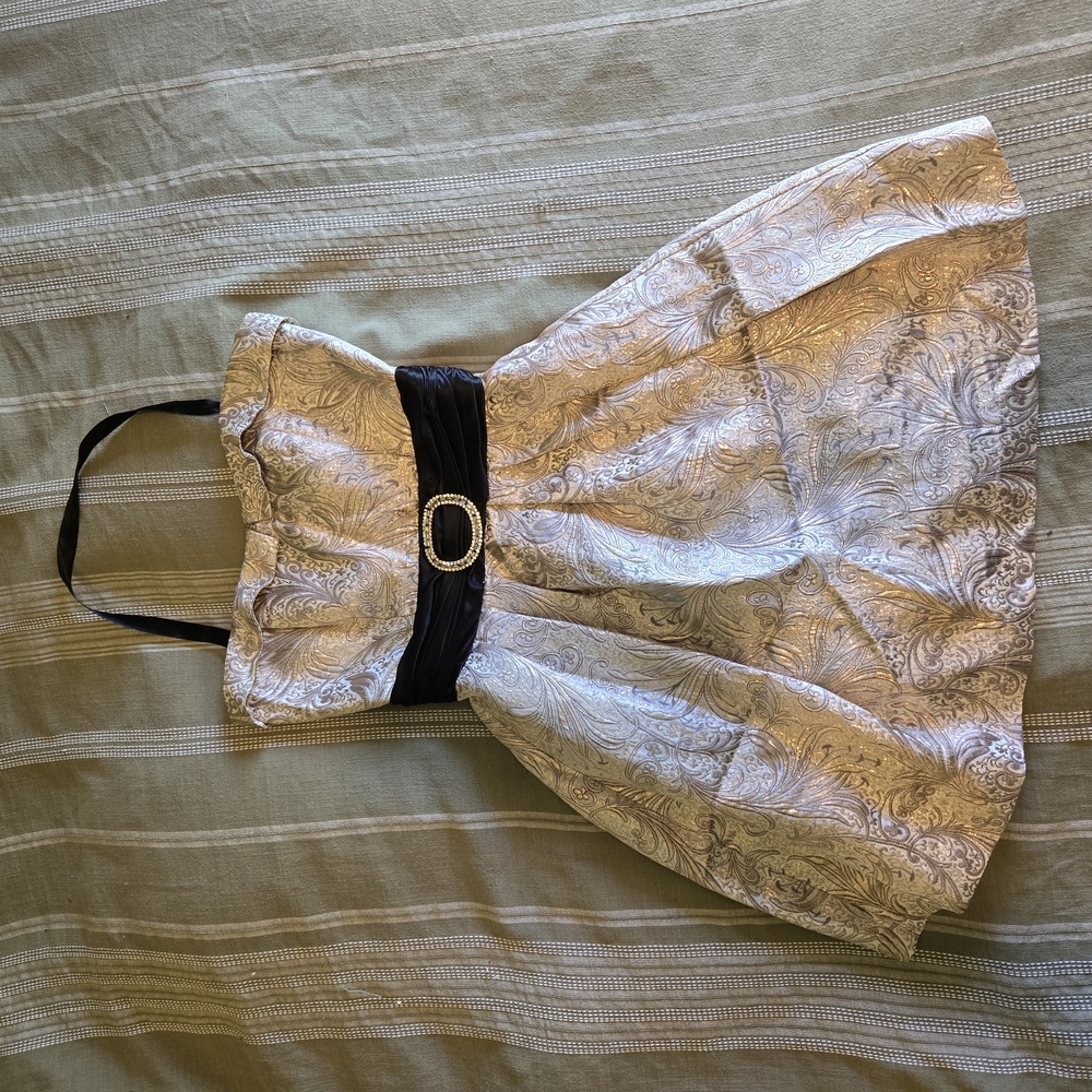 Champagne Pale Gold Homecoming Formal Dress